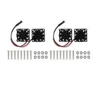 Para Raspberry Pi 4 Ventilador 4B 3B + 5V Ventilador de Radiador Dual Enfriador Silencioso Ventilador de RefrigeracióN del Radiador Ruido 16DBA