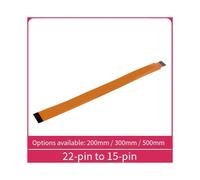 Para Raspberry Pi 5 Camera Cable Flexible Plano de 22 Pines A 15 Pines Cable CSI para RPi5 Camera Module FFC Cable de Extensión 500 mm