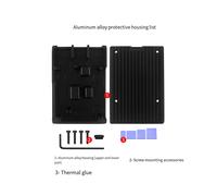 Para Raspberry Pi 5 Carcasa de Aluminio Carcasa de RefrigeracióN Pasiva Carcasa para Pi 5 Funda Protectora de DisipacióN de Calor