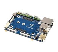 Para Raspberry Pi Compute Module 4 IO Board,Mini placa base (A) con enchufe CM4 estándar y codificado por colores Raspberry Pi 40PIN GPIO Header a bordo CSI/DSI/FAN/HDMI/USB/RJ45 Conectores