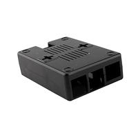para Raspberry Pi Model B + y Pi 2 Model B Box, B + Case Black ABS Plásticos Cubierta Shell Bolsa Caja de computadora Apta para Raspberry Pi 2 Model B