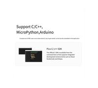 Para Raspberry Pi Rp2040-Pizero Placa de Desarrollo Carcasa Protectora AcríLica para MóDulo de Puerto de Cableado Reservado de Placa Base