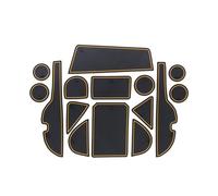 para RAV 4 para Toyota RAV4 2013-2018 2017 2016 15 Piezas De Alfombrilla Antideslizante para Ranura Puerta, Accesorios Posavasos Goma Estera Ranura Puerta Coche(Yellow)
