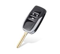 para RAV4 Avensis Verso Corolla Hilux Prado Carcasa De Llave TOY43 | Para Camry Corolla Hilux Prado Carcasa Llave Abatible Modificada 2 3 4 Botones TOY43(3 Button)