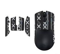 para Razer Viper V4 Pro 2026 Mouse Inalámbrico Pegatinas Antideslizantes Resistentes a la Cinta de Agarre, Diseño Fácil de Despegar sin Residuos (Mitad Negro)