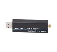 Para receptor RTL-SDR 100 kHz-1766 MHz con 0,5 ppm TCXO - USB Software Defined Radio Dongle para ADS-B, DVB-T y radio amateur