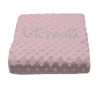 para recién Nacidos Personalizado con su Bordado, Mantitas y Confortable niños Regalos (Rosa)