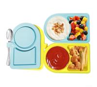 Para recipientes de silicona duraderos con tapas a prueba de fugas, adecuados para aperitivos y preparación de comidas, plegables para un almacenamiento compacto, material apto para lavavajillas