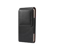 DFV mobile - Funda Vertical de Piel con pasador de Cinturon para Redmi Note 11E (2022) - Negra