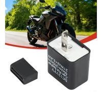 para relé Electrónico 12V 2 Pines para Luces LED para moto | para frecuencia ajustable 50-200 destellos/min, mejora visibilidad carretera, para control total señalización