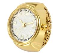 para Reloj de Dedo, pequeño Reloj Creativo, Accesorio de para Hombres y Mujeres, Ideal para, Citas, Vacaciones y Celebraciones, Reloj Compacto y Elegante, Rubio, Refer to