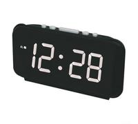 para reloj de para mesa LED 23cm Material PP para reloj de(White)