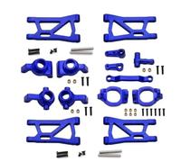 Para Remo Para Hobby Smax 1631 1635 1651 1655 1/16 Piezas Aleación Aluminio Coche RC Para Brazo Oscilante Grupo Dirección Soporte Eje Copa C Para Asiento Piezas Maquetas RC(Blue)