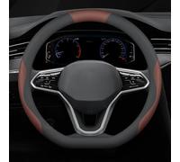 para Renault Captur Capture Captur S Clio 4 Cubre Volante Coche Antideslizante Protector Cubrevolante Volante de Coche,D-Type-White-Black Brown