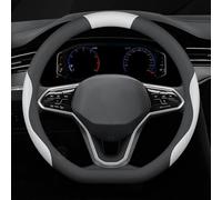 para Renault Captur Capture Captur S Clio 4 Cubre Volante Coche Antideslizante Protector Cubrevolante Volante de Coche,D-Type-Black White