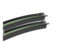 Para Renault Para Clio 2 3 4 5 1998-2023 Limpiaparabrisas Delanteros 2 Uds Accesorios Ventana De Parabrisas LIANGYIMEI(Black+Green,5 (2019-2023))