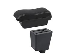 Para Renault Para Clio 3 Caja De Reposabrazos De Coche Accesorios Piezas De Almacenamiento Reequipamiento Interior Dedicado CFCPKOYOZD(A2 white line No USB)