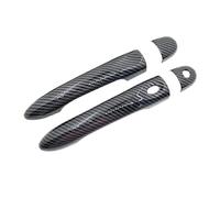 Para Renault Para Clio III Lutecia Euro Clio 2005~2014 Cubierta De Manija De Puerta Exterior De Coche Decoración Accesorios Embellecedores Cubierta Exterior Del Mango Del Coche(1 Keyhole 1 Buttons)