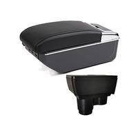 Para Renault Para Dacia Para Duster 2 3 2018-2022 Caja De Reposabrazos Almacenamiento De Consola Central Accesorios De Coche Cenicero Portavasos USB Caja Reposabrazos Coche(C2 black line)