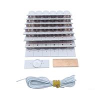 Para reparación de TV LED para cuentas de lámpara SMD con filtro de lente óptica para 3265 pulgadas, paquete de 20 o 50 unidades, voltaje de 3 V/6 V, cable opcional de 2 m para un fácil reemplazo (50