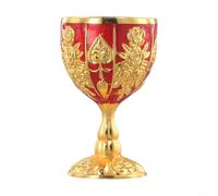 para retro Metal Wine Glass 30ml Gold Alloy Bar para retro(Pumpkin Gold Red)