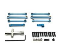 Para RIaarIo XDKJ-001 XDKJ-006 AM-X12 Para JJRC C8803 Varilla Enlace Metal Brazo Servo Modelo RC Reparación Actualización Coche Piezas Modificadas RC Juguetes(Blue)
