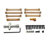 Para RIaarIo XDKJ-001 XDKJ-006 AM-X12 Para JJRC C8803 Varilla Enlace Metal Brazo Servo Modelo RC Reparación Actualización Coche Piezas Modificadas RC Juguetes(Yellow)