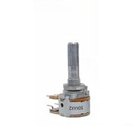 Para Rk16 50kax2 100kax2 Potenciómetro de volumen Dual 50k 100k Ohm Eje moleteado 25mm Longitud 6mm Diámetro Audio Control (A50K)