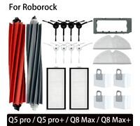 Para Roborock Q8 Max, Q8 Max+, Q5 Pro, Q5 Pro + piezas de repuesto accesorios cepillo lateral principal filtro Hepa fregona bolsa de polvo 3PCS