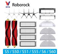 Para Roborock S5 S50 S51 S55 S6 S60 S6 accesorios para aspiradoras puras filtro HEPA paño de mopa Cepillo principal lateral repuestos 7PCS