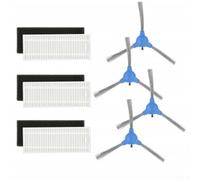 Para RoboVac 11S 30 30C 15C Kit de repuesto compatible que contiene cepillo principal 3 filtros 4 cepillos laterales (B)