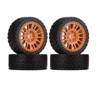 Para Rolly XV02 Para TT01 LCPTG FW06 1/10 4 Piezas 12Mm Hexagonal 68 RC Coche Neumáticos Goma Llanta Rueda Accesorios Control Remoto RC Juguetes(Brown)