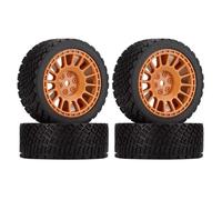 Para Rolly XV02 Para TT01 Lcptg FW06 1/10 4 Uds 12mm Hex 68mm RC Neumáticos Goma Llanta Rueda Piezas Reparación Automóviles RC RC Reemplazos Repuestos(Brown)