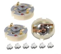 Para RS550 RS555 Kit de soporte de cepillo de motor de taladro 3 unids montaje 6pcs cepillos de carbono para mantenimiento