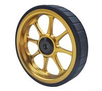 para rueda 82mm Aleación Aluminio Cojinetes Plegable para rueda | Diámetro 82mm, mayor estabilidad, superficies variadas, aleación aluminio, goma(Golden)