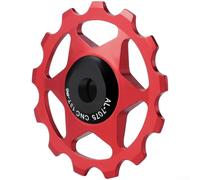 para rueda Ciclismo 13T Rodamiento Metal para rueda Ciclismo | Aleación aluminio ligera, para resistencia clima, 11T dientes profundos, para preciso, MTB carretera(Red 13T)