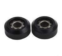 para rueda de Asiento Máquina para remo 31x15mm Plástico para | Plástico para resistencia, larga vida para útil, anti desgaste, instalación sencilla, color negro