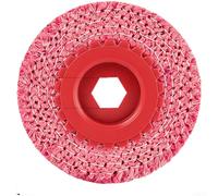 Para rueda de pulido de amoladora angular, construcción de tela de sisal de 4 pulgadas, orificio de 16 mm para eliminación de óxido, desbarbado y preparación en metal