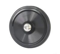 para rueda de Repuesto 55x9mm con Cojinete para m6 Integrado | Eje aluminio CNC, goma , cojinete para acero integrado, 55mm diámetro, montaje M6(Black)