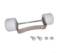 para rueda Nylon Hierro para calentador para terraza para movimiento para suave(Silver)