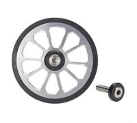 para rueda Repuesto 72mm para soporte Estable Suelo Irregular | Doble rodamiento para suave, ultra silencioso, ideal para commute diario, aleación aluminio, 72mm ancho(silver)