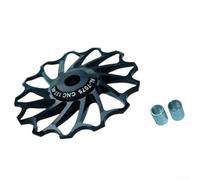 para rueda Tensión Cadena Aluminio CNC 9.1g Negro para rueda | Aleación aluminio robusta, ligero 9.1g, ideal terrenos irregulares, reduce desgaste cadena(Black 11T)