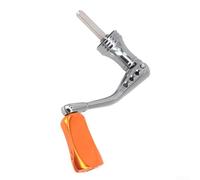 Para S Brand Four Corner Shaft Fishing Reel Handle Stainless Steel Rocker Arm Compatible With For Nexave For Alivio For Catana For Fx For Sienna 4000 5000 6000 Series Silver 64.5mm Length Reel(dorado)