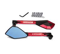 Para S DL650 V-strom 650 Vstrom 2004-2021, Espejos Retrovisores Para Motocicleta, Espejo Retrovisor Para Manillar, Accesorios De Aluminio CNC(ROJO)