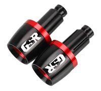 para S GSR600 Manillar De Motocicleta, Extremo Barra, Peso, Tapa, Tapón Deslizante Antivibración(Rojo)
