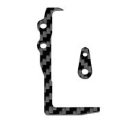 Para Sakura Cero Ultra 1/10 Alu Aleación Dirección Taza Brazo Caja Cambios Cubierta Delantera Trasera Superior Piezas Trepador Control Remoto RC Reemplazos Repuestos(Holder)