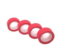 Para Sakura Para Traxxas Para Hsp Para Tamiya Para Hpl Para Kyosho Para RedCat 1/10 RC 4 Piezas 65 Mm Neumático De Goma Para Coche Para Turismo Derrape En Carretera Repuestos Juguetes RC(Red)