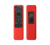 Para Samsung Bn59-01480a Funda de control remoto Brillar en la oscuridad Cubierta protectora de silicona luminosa a prueba de golpes Piel suave para controlador de TV Negro (rojo)