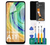 para Samsung Galaxy A11 Pantalla de Repuesto para Samsung Galaxy M11 Pantalla LCD para Samsung A115F Kit de reparación de Montaje digitalizador de Pantalla táctil Negro (157,5 mm tamaño más pequeño)