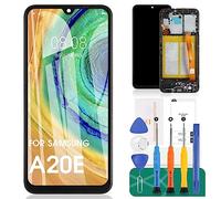 para Samsung Galaxy A20e Pantalla LCD para Samsung A20e Pantalla de Repuesto para Samsung Galaxy A20e Pantalla LCD Touch Digitizer Asamblea A202F, A202K Kit de reparación (Negro con Marco)